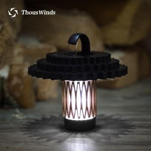 Thous Winds Ledlenser ML4 Wood Art Lantern Outdoor Camping LED Lamp Adapter Lamp Holder