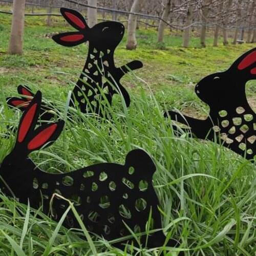 Diy Metal Art Tequila Rustic Sculpture Garden Yard Sculpture Home Decor Bunny garden sign outdoor decoration Garden decoration