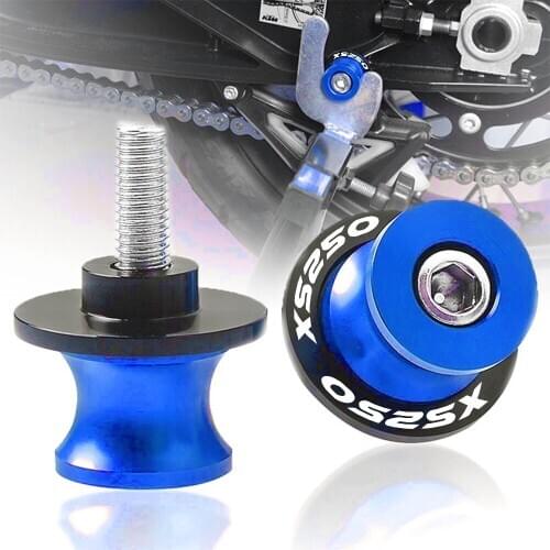 For YAMAHA XS 250 XS250 SE 1979-1982 Motorcycle CNC Aluminum 6MM Swingarm Spool Slider Stand Screws XS250C D E 1978-1980