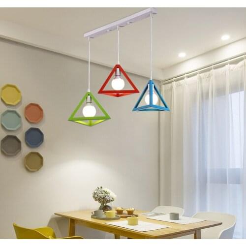 Home decor modern lustre pendant lights dining room nordic kitchen light fixtures macaron luces led decoracion shop bar hanglamp