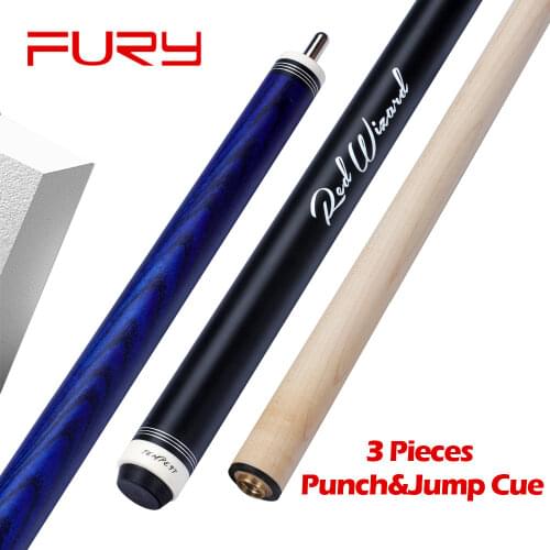 FURY Jump Break Cue EA Billiard Punch&Jump Cue Stick 55‘’ 58‘’ 13.5mm Tip Maple Ashwood Billar Break& Jump Cue Kit with Gifts