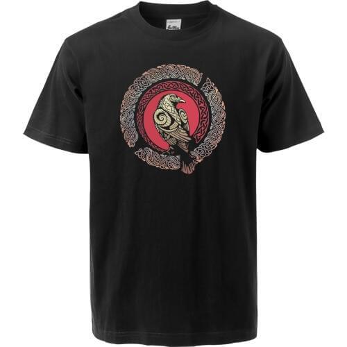 TV Show The Vikings Crow Hip Hop Men T-Shirts 2019 Summer Fashion Casual Cotton T Shirts Fitness Hip Hop New Arrival Streetwear