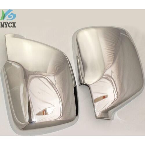 Chrome rearview side mirror cover for toyota land cruiser autana prado fj80 1990-1997 ABS car styling auto accessories
