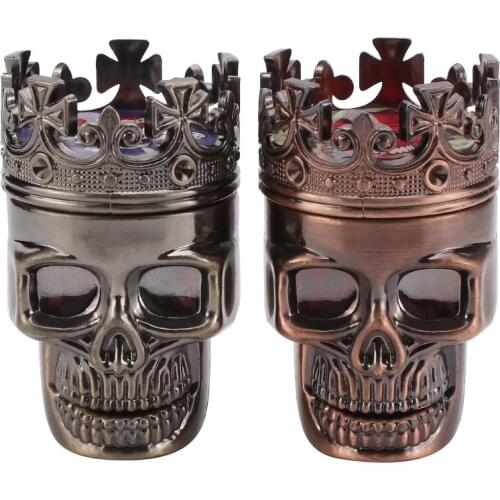 Punk Ghost Head Skull Style Plastic Tobacco Grinder Herb Herbal Crusher Manual Muller Pipe Smoke Grinder Smoking Accessories