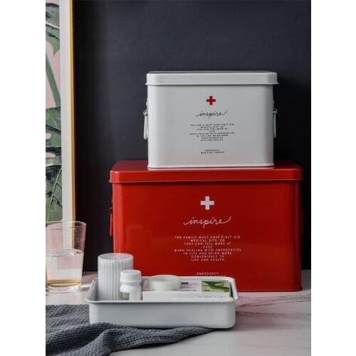 Medicine box household medicine box drug storage box child family size size portable outpatient emergency medical kit