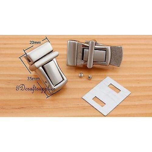 Purse lock wallet purse locks Dull nickel 20 mm N48