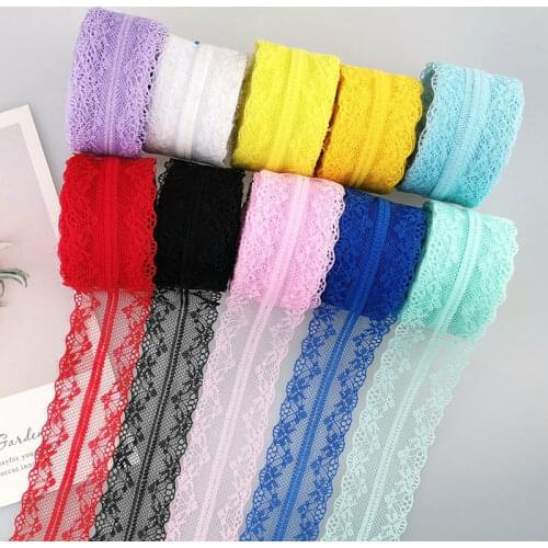 4cm 10Meter non-elastic lace rice-shaped Lace Fabric Ribbon Lace Trim Ribbon Diy African Fabrics Stretch Lace for crafts