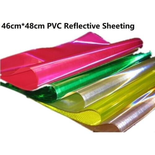 Square PVC Reflective Sheeting Clothing Shoes Bag Raincoat Warning Material