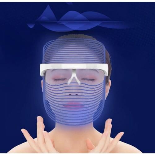 3 Colors LED Light Therapy Face Mask Anti Acne Anti Wrinkle Facial SPA Instrument Treatment Beauty Device Face Skin Care Tools