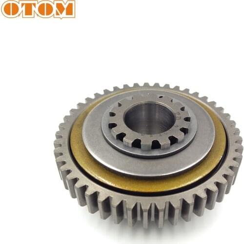 OTOM 45T/58T Double Gear Start Bridge Gear Large Friction Scooter Motor Universal For Zongshen NC 250 Parts ZS177MM RX3 KAYO BSE