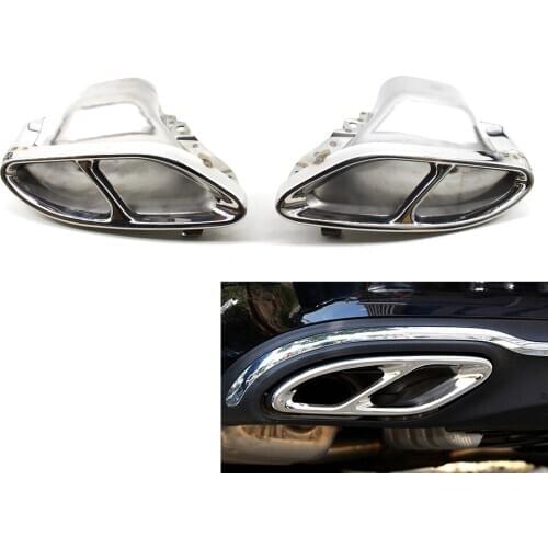 Rear Cylinder Exhaust Muffler Trim Tips For Mercedes Benz E Class W212 W213 E Class GLE GLS C W205
