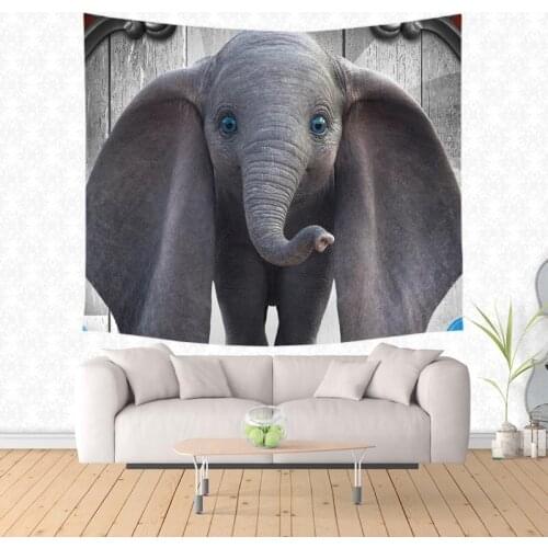 Dumbo Print Wall Hanging Tapestry Beach Towel Home Party Decoration Sofa Cover Blanket Wall Carpet Yoga Mat