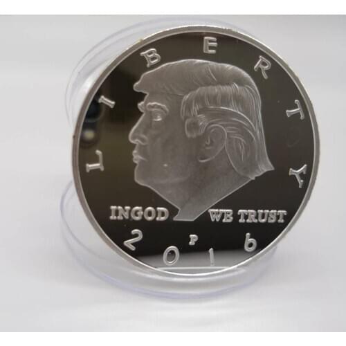 Non-currency Coins 2019 President Donald Trump Last Supper Silver Plated EAGLE Commemorative Coin Republican Patriotism