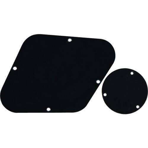 NEW 3ply PVC Black Electric Guitar Back Plate Cavity Cover & Switch Cover for LP Style Guitar Accessories