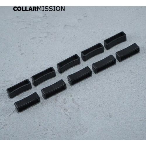 New colorful plastic rectangular belt and shoulder strap retainer dog collar accessory 25mm black SK25SJ02