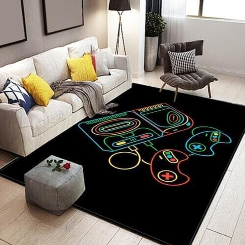 New Anime Gamer Controller 3D Print Rugs Cartoon Kids Room play Floor Mat Outdoor Kids Boys Game Carpets for Living Room Bedroom
