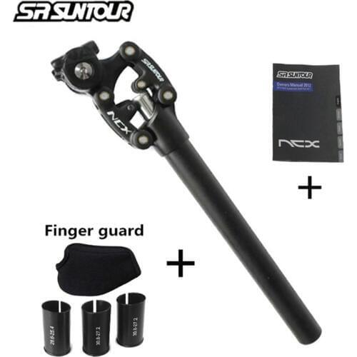 SR Suntour NCX Bike Suspension Travel Seatpost 400mm * 27.2/28.6/30.0/30.1/30.4/30.8/31.6/33.9 Bicycle Seat Post w/ Case