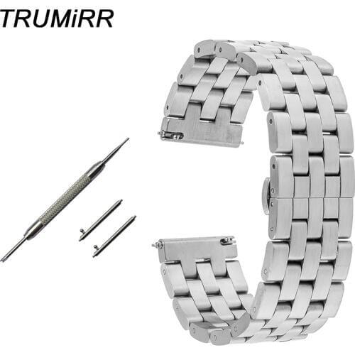 Quick Release Stainless Steel Watch Band 5 Pointers for Maurice Lacroix Pontos Masterpiece Wrist Strap Link Bracelet 20mm 22mm