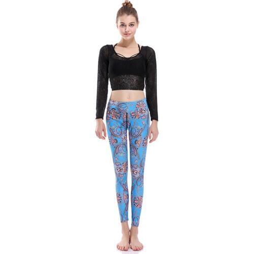 Sexy Women Yoga Sports Pants 3D Striped Printing S To 3xL Elastic Yoga Dance Running Workout Leggings Plus Size 3 PATTERNS