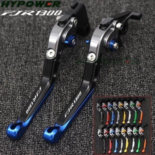 Blue&Titanium CNC Adjustable Motorcycle Brake Clutch Lever For Yamaha FJR 1300 FJR1300 2004-2017 2011 2012 2013 2014 2015 2016