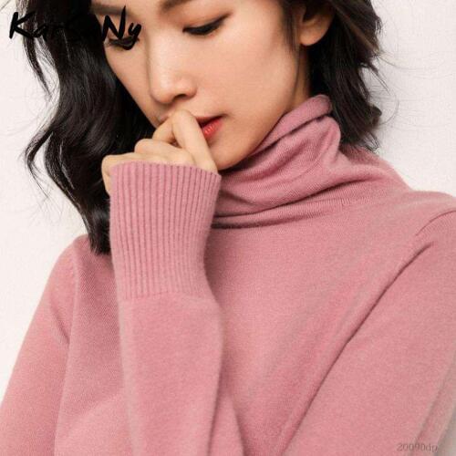 Winter Cashmere Sweater Women Wool Pullover Womens White Cashmere Turtleneck Sweater Pullover Soft Winter For Woman Sweaters