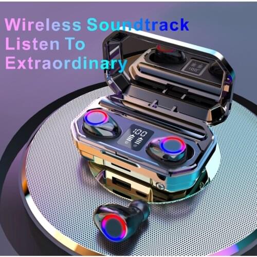 TWS Bluetooth 5.0 Earphones 3500mAh Charging Box Wireless Headphone 9D Stereo Sports Waterproof Earbuds Headsets With Microphone