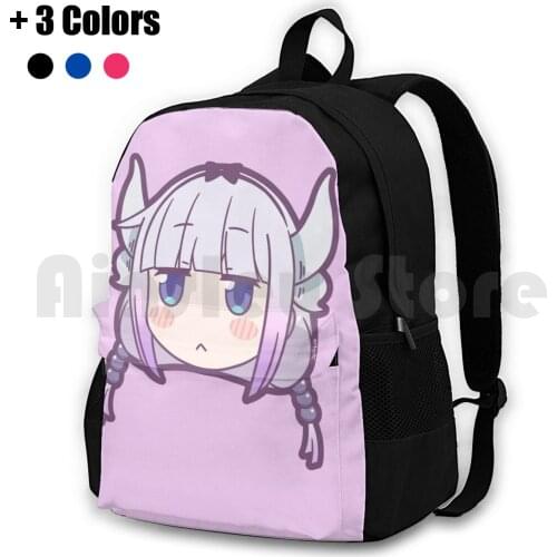 Chibi Kanna Outdoor Hiking Backpack Riding Climbing Sports Bag Miss Kobayashis Dragon Maid Dragon Maid Maid Dragon Kanna Elma