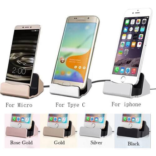 USB Pedestal Data Charger Dock Stand Station Charging For iphone 8 7 XR XS Desktop Cradle For Samsung Xiaomi Docking ladestation