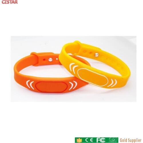 Waterproof rfid wrist silicon reusable RFID Wristband Bracelet Tags 125KHZ Tk4100 chip for resident Access Control tag