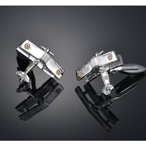 Mini airplane sleeve Cufflinks French long sleeve shirt sleeve nail shirt accessories Cufflinks