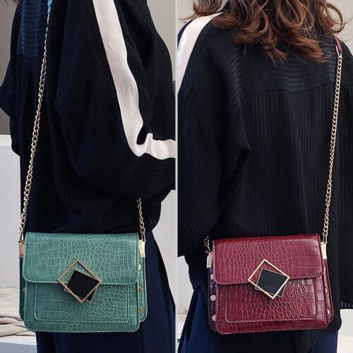 Women Chain Shoulder Bags Small Satchel Crossbody Purse Bag Leather Messengers