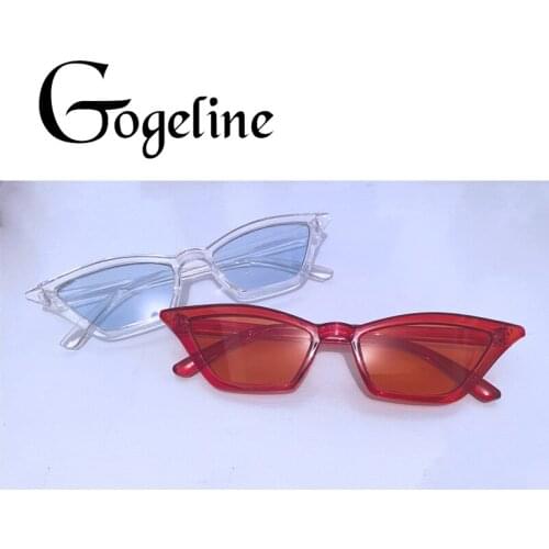 Gogeline Cat Eye Sunglasses Women Luxury Brand Designer Vintage Red Mirror Sun Glasses Female Retro pink Black Eyewear Shades