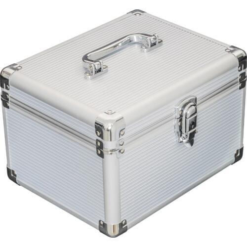 10-Bay 3.5-inch SSD/HDD Hard Drive Protective Storage Carrying Box Aluminum