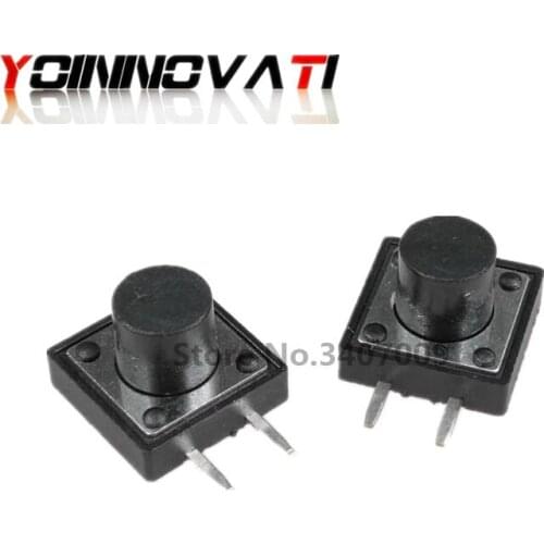 10Pcs 12*12*9MM Side-2Pin Touch micro switch 12x12x9 Push button switch