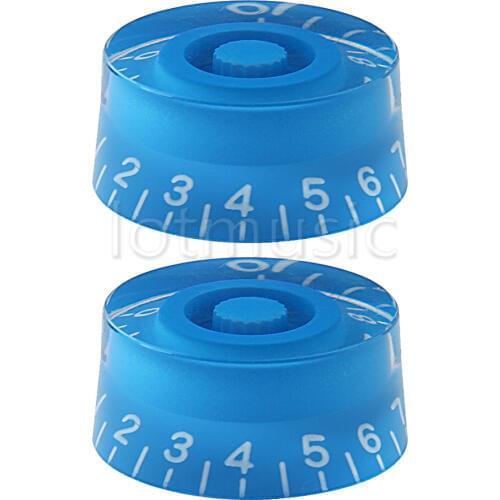 2* Blue Speed Control Knobs For Electric Guitar Replacement Knob Parts