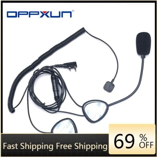 2021 Hot Motorcycle Helmet Radio Headset Microphone For Kenwood 3207 BaoFeng UV5R UV5RA BF-480 HYT TC286 Ham Radio Walkie Talkie
