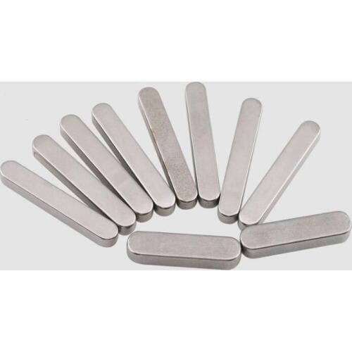 5pcs M4 304 stainless steel type A flat key rounded pin