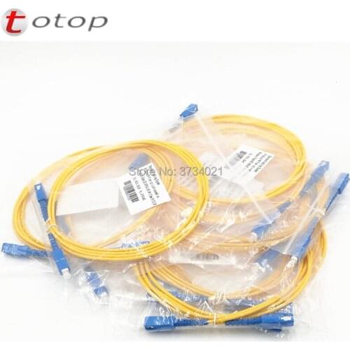 5PCS SC/UPC-SC/UPC G657B3 Fiber Optic Patch Cord 15M 3.0mm Simplex Single mode PVC Jacket FTTH Fiber Optic Jumper
