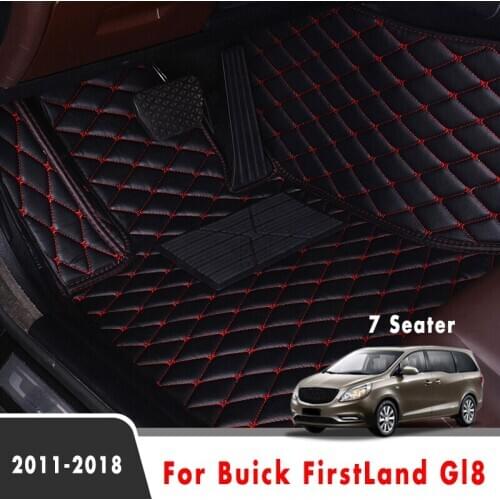 Car Floor Mats For Buick FirstLand Gl8 2018 2017 2016 2015 2014 2013 2012 2011 (7 Seater) Car Carpet Custom Interior Accessories