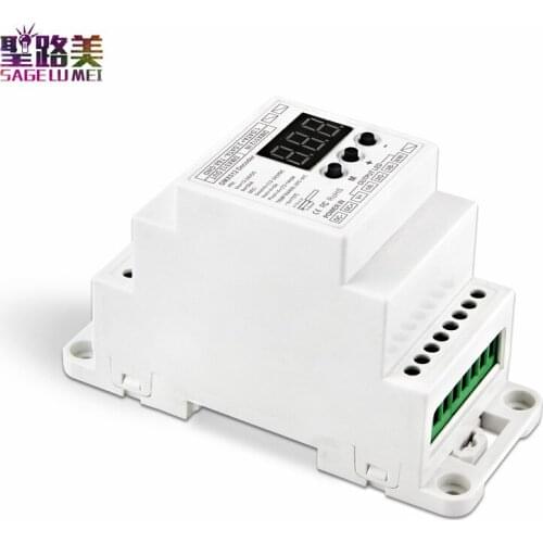 BC-834-DIN-RJ45 4CH CV Constant Voltage LED DMX512 Decoder 4 Channels led controller with RJ45 connector for led light