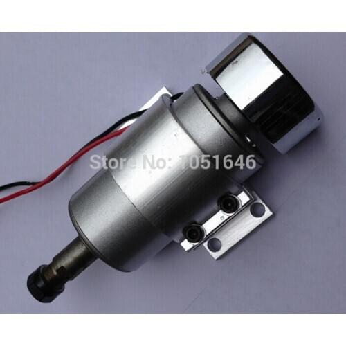 Free shipping, ER11 0.3kw spindle+ spindle clamp, 300W Air cooling spindle motor for CNC, DIY CNC Spindle DC 12-48V