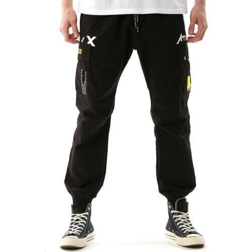 CROXX Techwear Mens Black Khaki Cargo Pants Streetwear Jogger Hip Hop Punk Fashion