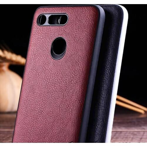 Case for huawei honor view 20 10 V20 V10 funda luxury Vintage Leather skin coque PT TPU cover for huawei honor view 20 case capa