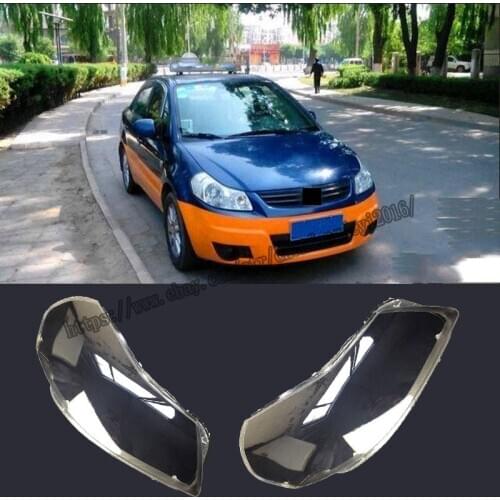 For Suzuki SX4 S-Cross 2014-2016 Headlight Headlamp Lens Cover Right&Left 2pcs Car modification accessories