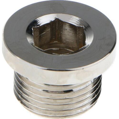 JX0006 O2 Oxygen Sensor Hex Bolt Bung Plug Automobiles Sensors Bung Plug Auto Replacement Part M18x1.5 Silver