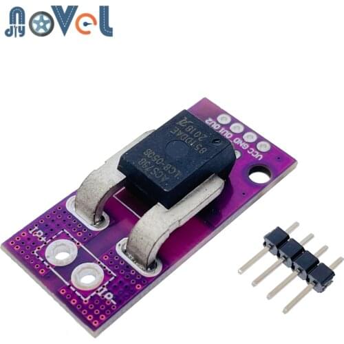 50A Hall Current Sensor Module Linear Analog AC DC 3.3V-5V ACS758 ACS758LCB-050B High Accuracy For Arduino RC Model Connector