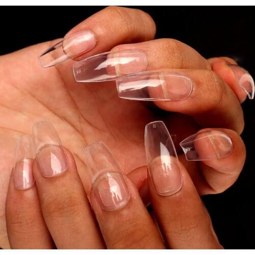 Fake Nails Ballet Nail Tips Full Cover Nail Tips Press On False Artificial Nails Ideal for Individuals or Nail Salons