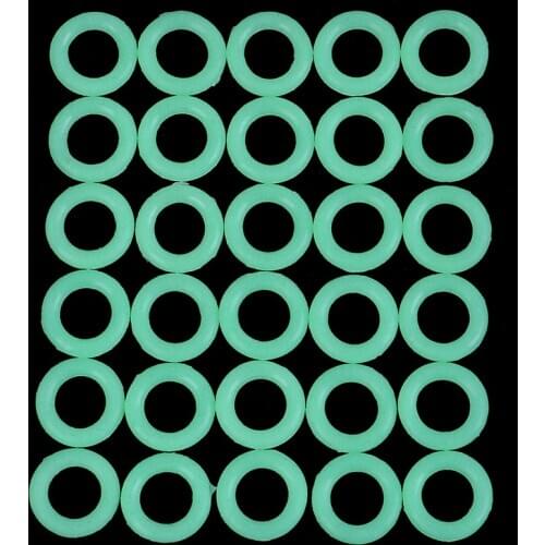 2020 New 30Pcs/Pack Rubber Camping Nail Night Vision Luminous Ring Round Multi-functional Tents Accessories