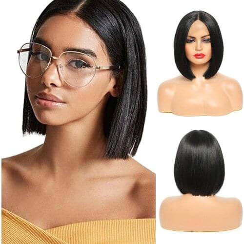 Sylhair 9'' Ombre Lace Front Bob Wigs Straight Bob Wigs Blonde Lace Bob Wigs for Black Women