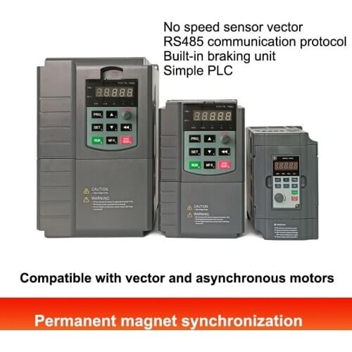 Inverter Frequency Converter Three phase 380V Single Phase 220v1.5KW 2.2KW 4KW Permanent Magnet Synchronous Motor